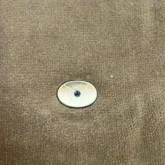 VELOUR CLUTCH HANDBAG TAN GOLD CHAIN PURSE - Picture 5 of 7